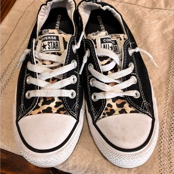 Converse Black and White Classic Sneakers - Picture 1 of 5